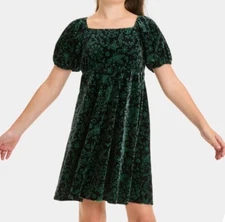 New Girl's S 6/7 & M 8 Wicked Witch cosplay Elphaba Dress, Halloween costume