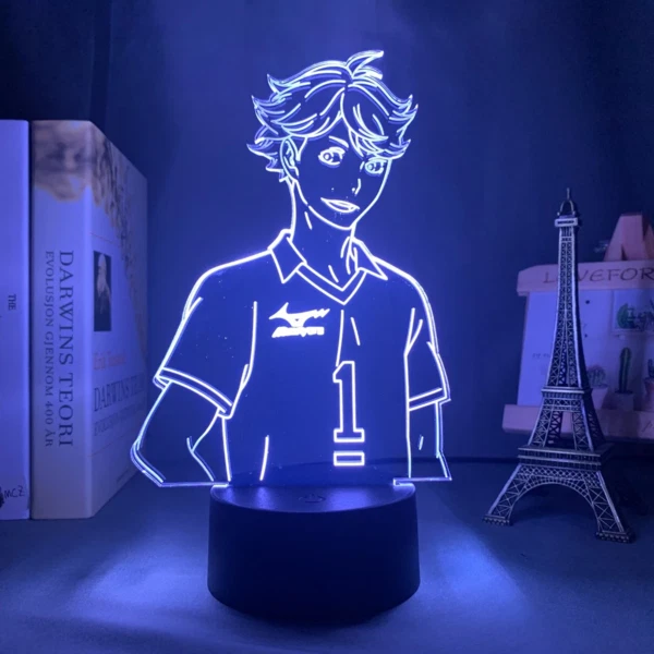 Acrylic Led Night Light Anime Haikyuu Toru Oikawa 3D Lamp Bedroom Decor Gift