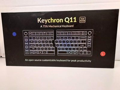 Keychron Q11 A 75% RGB Blacklight Wired Mechanical Keyboard - Knob