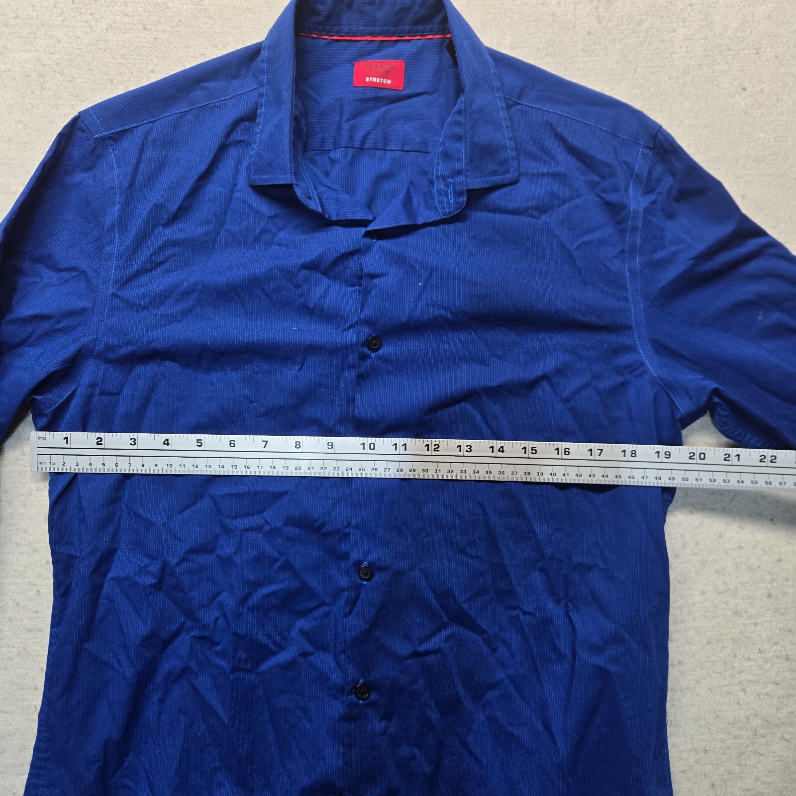 Alfani Solid Blue Athletic Fit Performance Stretc… - image 4