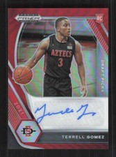 Terrell Gomez 2021 Panini Prizm Draft Picks Auto /199 Draft Picks Red #DP-TGO