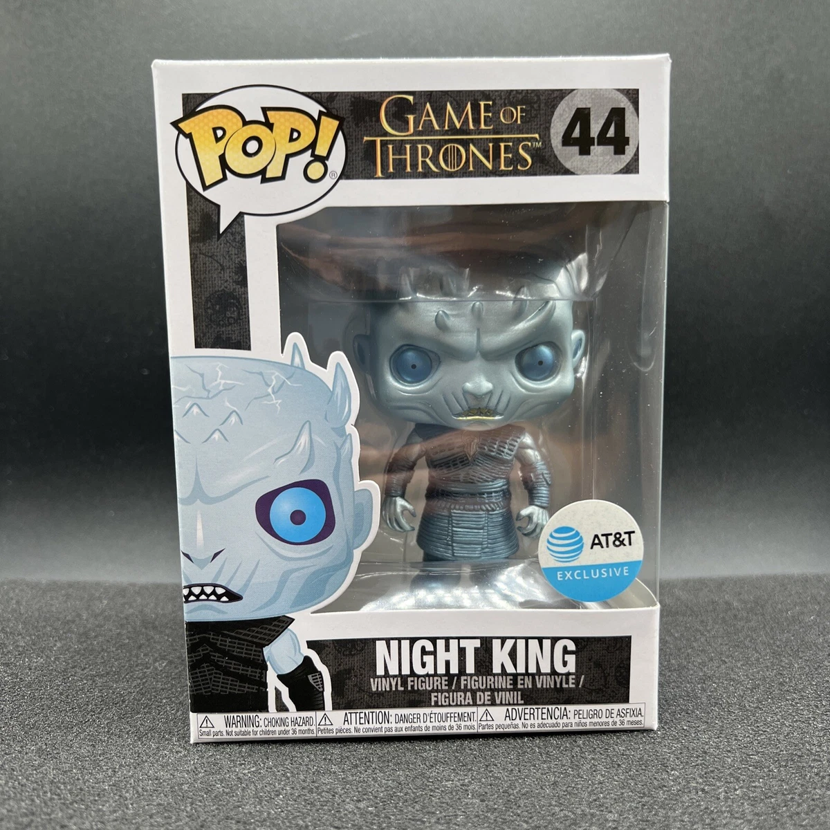 Funko Pop Game Of Thrones 44 Night King Metallic AT T Exclusive Pop Protector