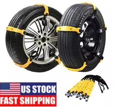 10Pcs Universal Winter Snow Mud Anti-skid Tire Chains Tendon for Car Sedan SUV