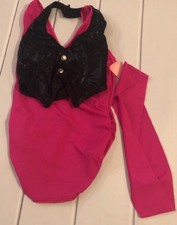 Curtain Call Size Child Medium Pink Top With Black Vest