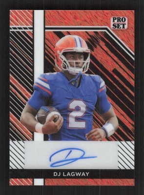 2024 Leaf #PSA-DJL Pro Set Autographs Shimmer Orange DJ Lagway #/8 SN,AU Auto