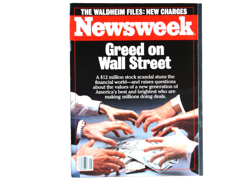 Newsweek – May 26, 1986 – Greed on Wall Street