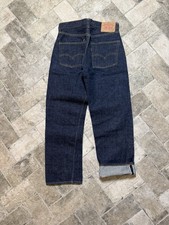 VINTAGE 1960s LEVIS BIG E SELVEDGE DENIM BUTTON UP JEANS 27x29 501XX