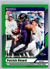 Patrick Ricard 2024 Donruss Press Proof Green FOOTBALL #211 Baltimore Ravens