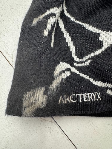 Arcteryx Black Bird Head Toque Knit Beanie Unisex Adults One size - Picture 2 of 7