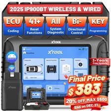 XTOOL IP900BT Bidirectional OBD2 Scanner Full Diagnostic Key Programmer 41+Reset
