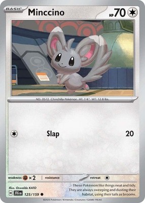 Minccino JTG 125/159 Pokémon SV09: Journey Together Common EN NM
