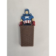 Product Image: 1984 Marvel Secret Wars Captain America Airborne Parachutes Figure - Fleetwood