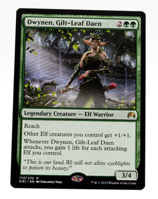 Dwynen, Gilt-Leaf Daen Magic Origins 172/272 Rare Near Mint