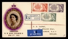 DR WHO 1953 AUSTRALIA FDC QEII CORONATION COMBO M78847