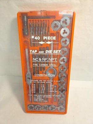Central Forge Standard 40 PC. Tap & Die Set Carbon Steel 