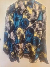 RARE VERSACE  VINTAGE MULTICOLOR  SILK SHIRT 56 XXL