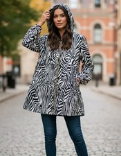 Penny Black, Giacca Donna Leggera Con Cappuccio,Tg 42. Maculata.