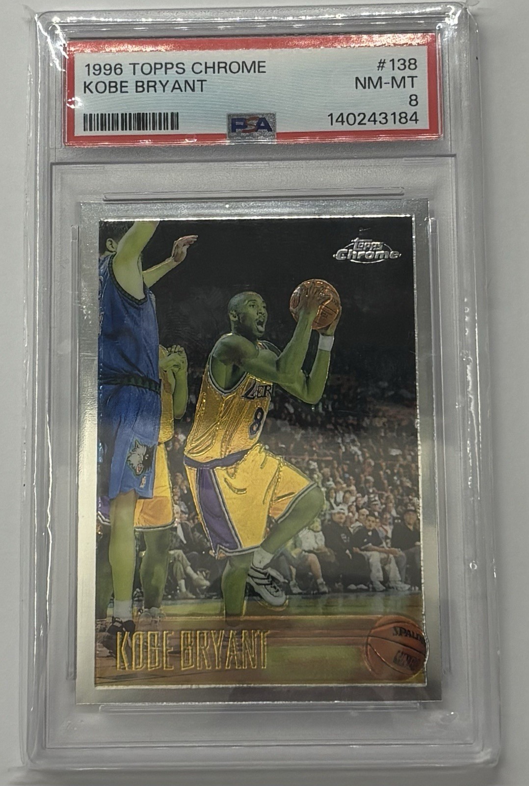 1996-97 Topps Chrome - Kobe Bryant #138 (RC) PSA 8