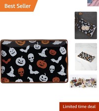 Charming Halloween Hors D'Oeuvres Tray - Rectangular Porcelain Serveware Delight