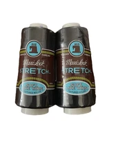 Maxi-Lock Stretch Serger Cone Thread 2,000yd Black 036771745598 2 PACK. New.