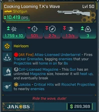 Borderlands 4 • Legendary Guns • T.K's Wave CoV Mag Shotgun • Lvl 50 • PS PC XB