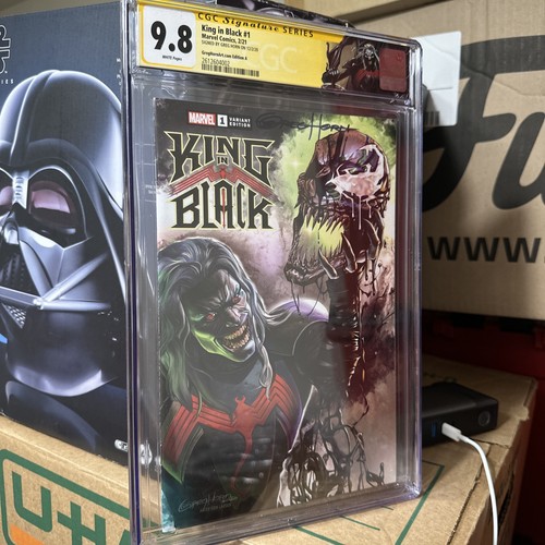 King in Black #1 CGC Signature Series 9.8 Marvel Comic Book Signed By Greg Horn