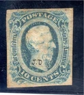 USA - Used - Confederate - Sc 12 - 10c Blue  - unchecked