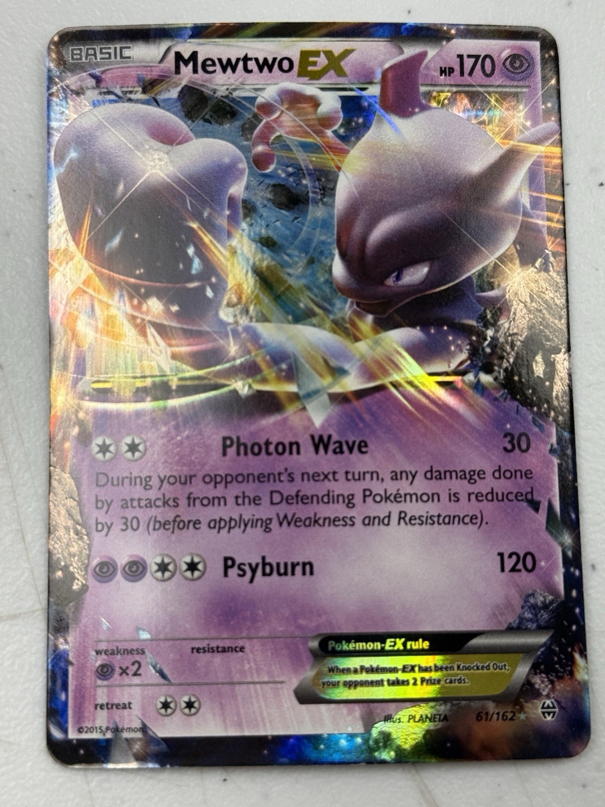Pokemon Mewtwo EX 61/162 Breakthrough Holo NM