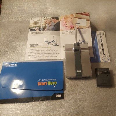 Linksys WRE54G Range Expander Wireless G Range Cisco Systems WRE54G & Wall Plug