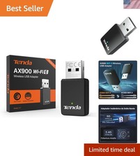 WiFi 6 AX900 USB Adapter - 900Mbps Dual-Band Connectivity for Desktop  Laptop
