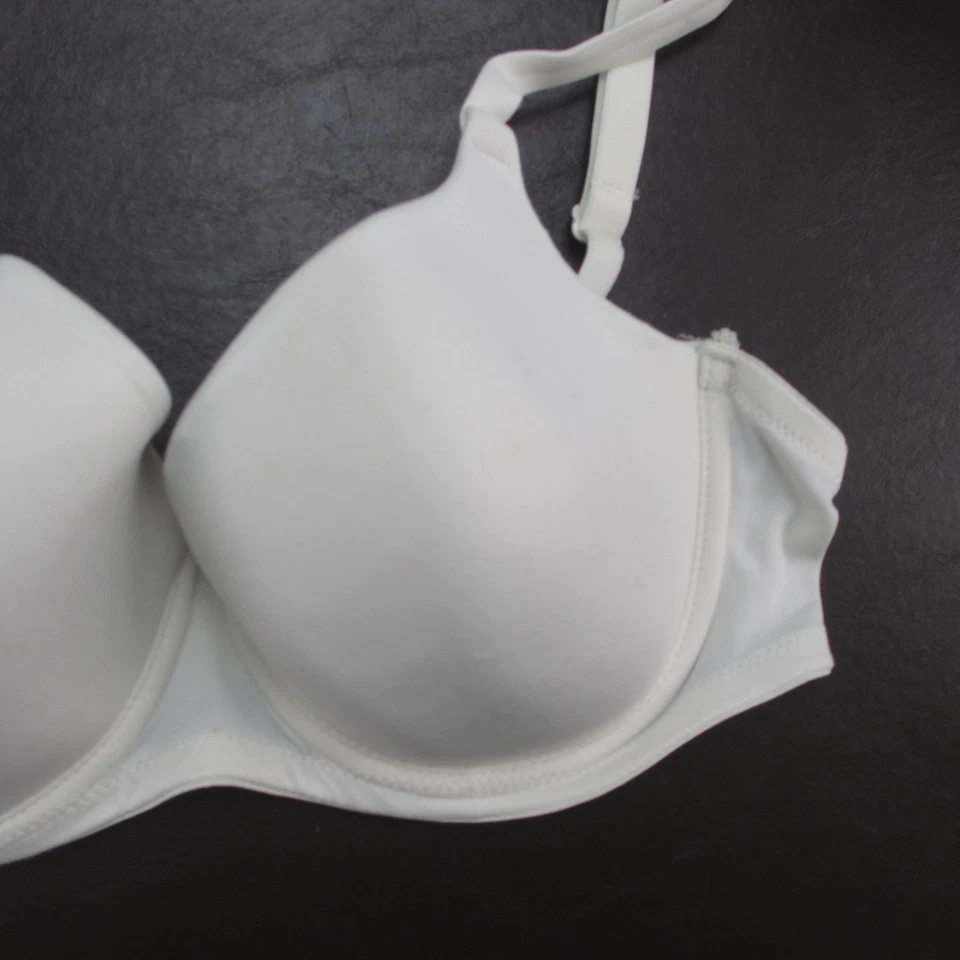 Sujetador Jockey para mujer 36D blanco con aros ligeramente forrado acolchado comodidad diaria Foto 4 de 4