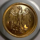 Non Dug Civil War Confederate Staff Officer Coat Button approx 15/16" Dia #2837