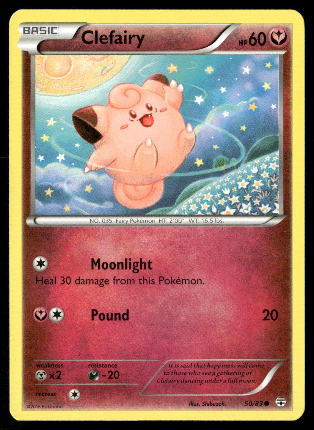 Clefairy 50/83 Common Generations Pokemon Lightly Played