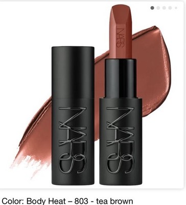 NARS Explicit Lipstick Refillable Body Heat Tea Brown Stick 803 0.13 oz
