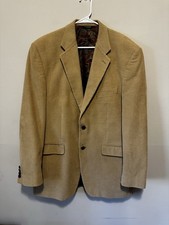 Lauren Ralph Lauren Men s Corduroy Sport Coat Blazer 3 Button Tan Size 42L