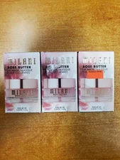 3 Pack: Milani Rose Butter Lip Mask Overnight Lip Mask SHELFWEAR E12D