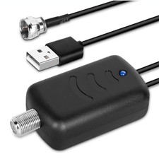 Indoor TV Antenna Amplifier with Low Noise, Clear Signal Booster for HD TV, D...