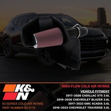 Kn 63 Series High-flow Cold Air Intake For 2019-2026 Chevy Blazer 3.6l V6 Kn 63 Series High-flow Cold Air Intake For 2019-2026 Chevy Blazer 3.6l V6