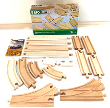 BRIO World Expansion Pack Intermediate Wooden Railway Train Set 16 Pieces 33402