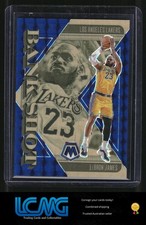 2024-25 Panini Mosaic #18 LeBron James Bank Shot Mosaic Blue #/199 Y3C