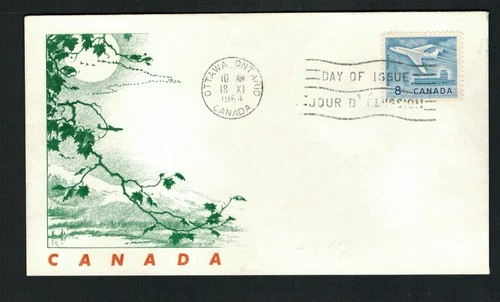 Canada #436, 1864 8¢ Jet, Jackson cachet FDC VF