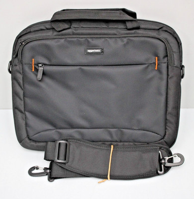 Amazon Basics kompakte Laptoptasche Umhängetasche/Tragetasche  (36 cm), Schwarz