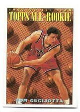 TOM GUGLIOTTA 1993-94 TOPPS ALL ROOKIE TEAM CARD NEAR MINT CONDITION. rookie card picture