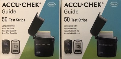 100 Accu-Chek Guide  Diabetic Test Strips Exp 10/2026+