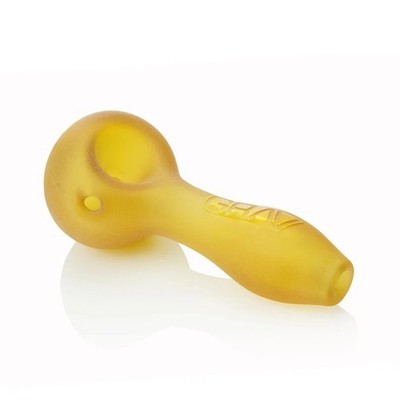 GRAV Labs 4'' Collectible TOBACCO Spoon Smoking Glass Hand Pipe Bowl - Amb