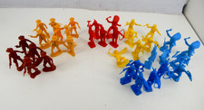 Vintage MPC Cowboys  Indians Plastic Figures 35 Piece Lot 1960s