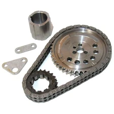 SA Gear Timing Set 78577T-9R; Dbl Roller, 9-Key Billet for 06-10 Chevy LS 3-bolt