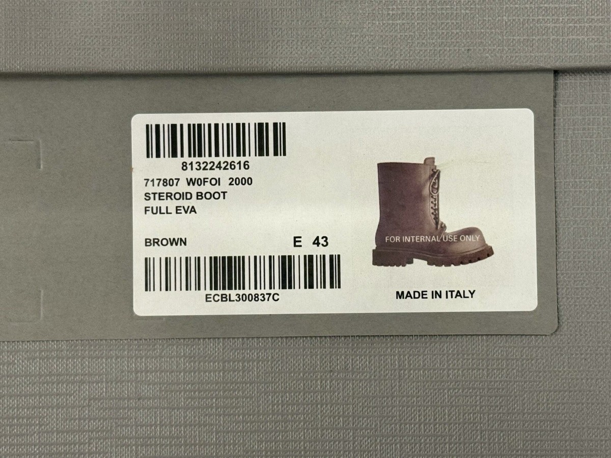 BALENCIAGA Brown Steroid Boots US 10 EU 43 NIB | eBay