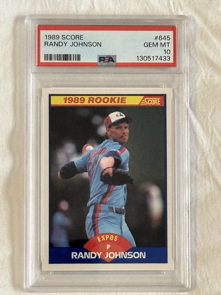 1989 Score #645 Randy Johnson PSA 10 GEM MT ⚡️⚡️ - Image 4 of 4