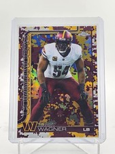 BOBBY WAGNER 2025 TOPPS CHROME TEAM CAMO VARIATION SP #299 COMMANDERS Q5849